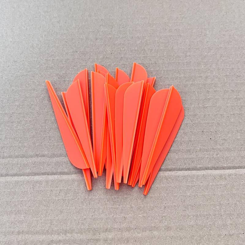 Three-inch drops of orange